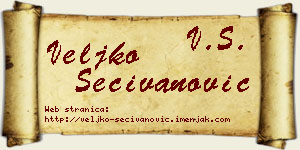 Veljko Sečivanović vizit kartica